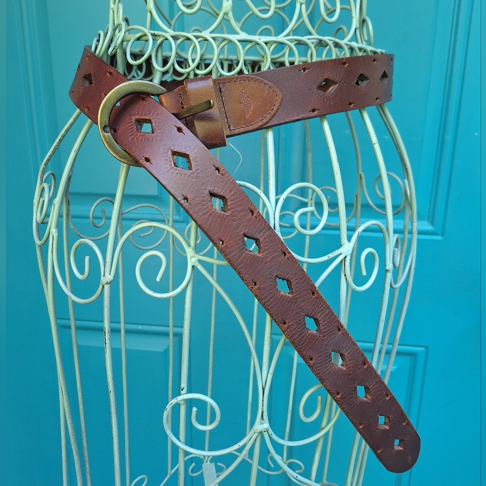 Genuine Leather Belt Bohemian Unique Baroque Hippy Rodeo South Western Cowgirl